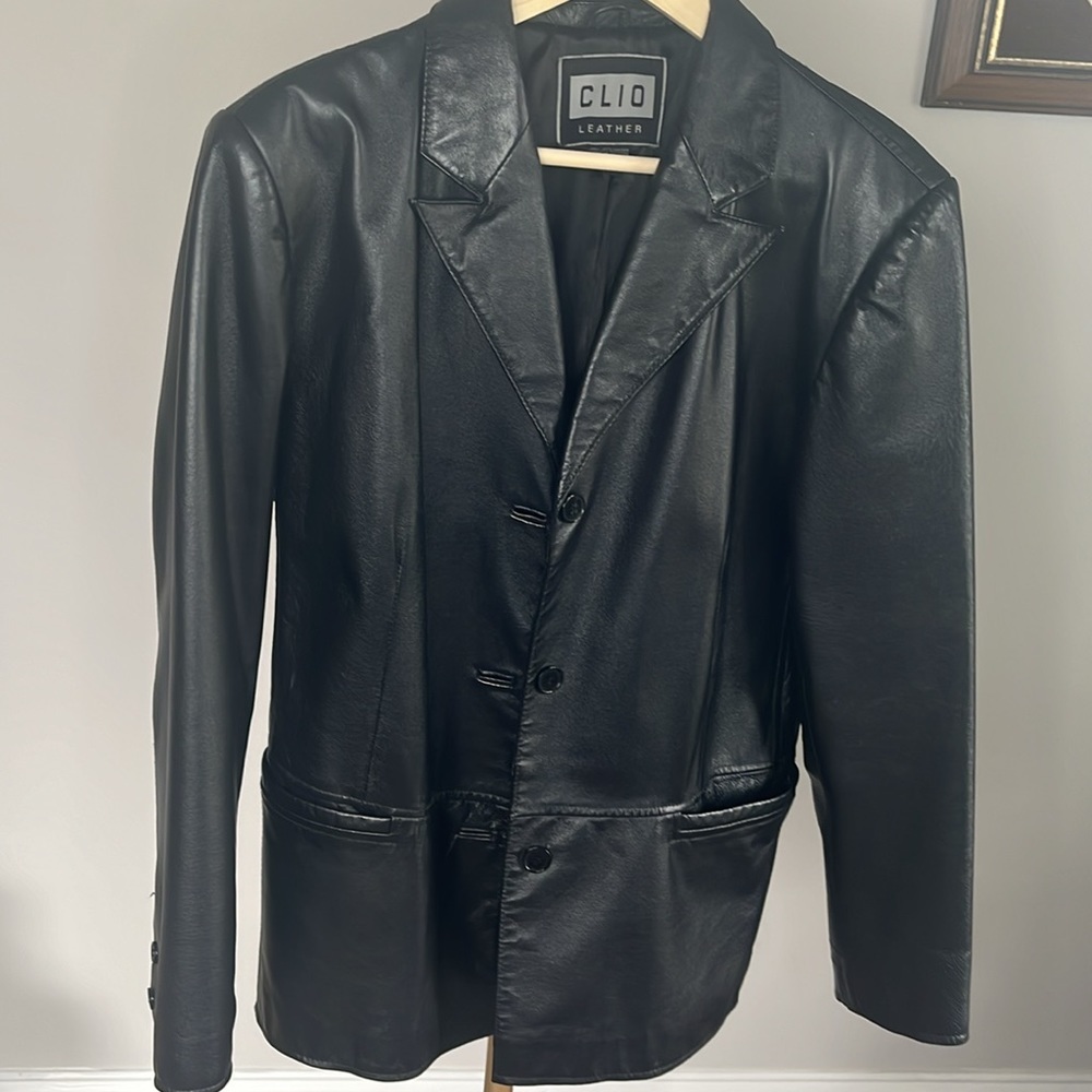 Real leather Clio jacket size L